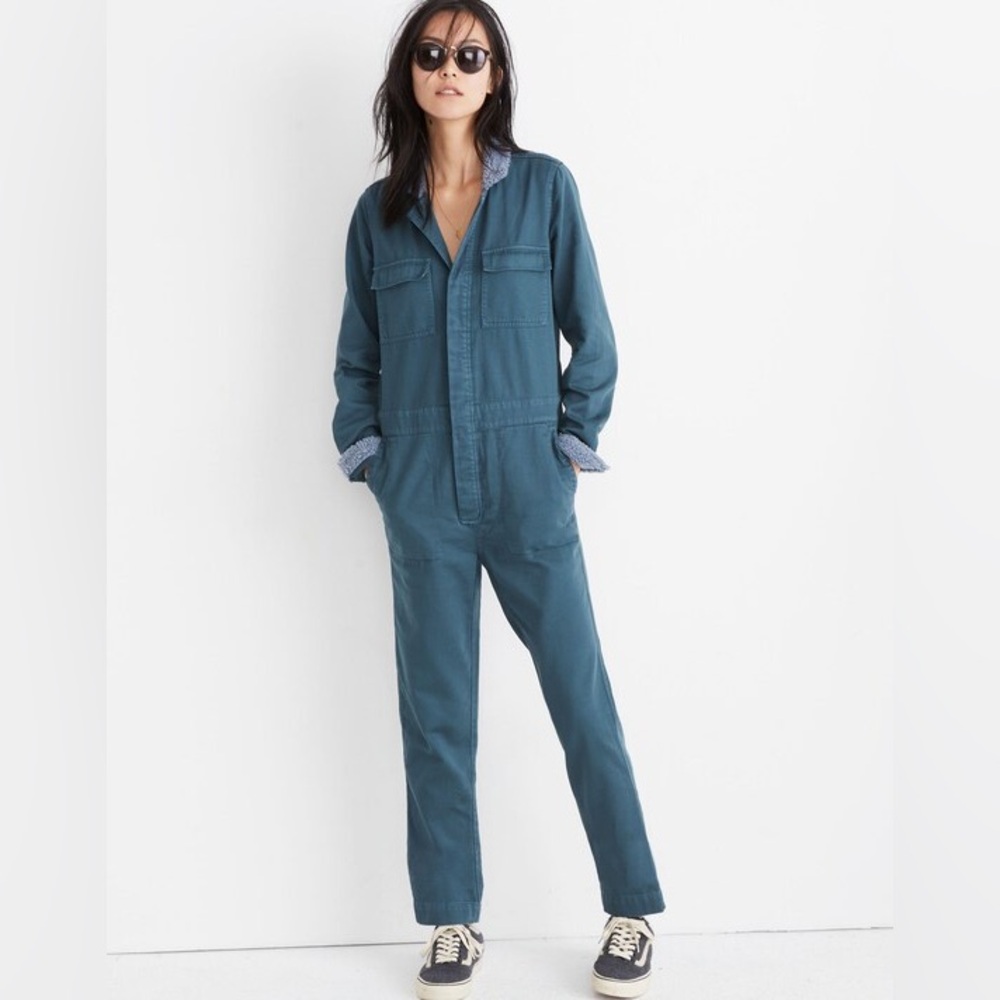Madewell Sherpa Coverall Jumpsuit